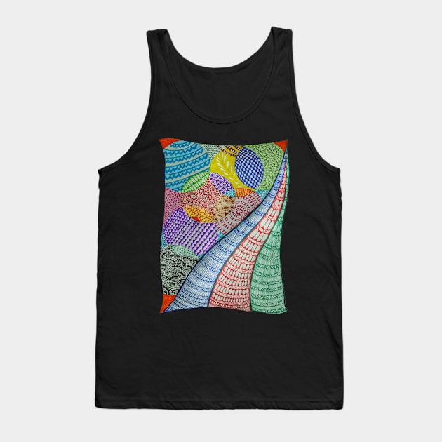 Zentangle art D:1 Tank Top by Aversome